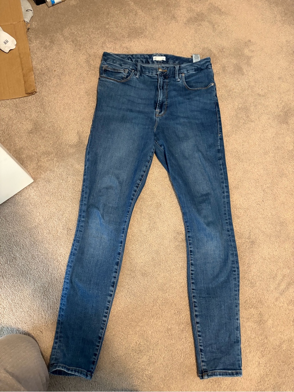 Good American Dark Blue High-Rise Skinny Jeans